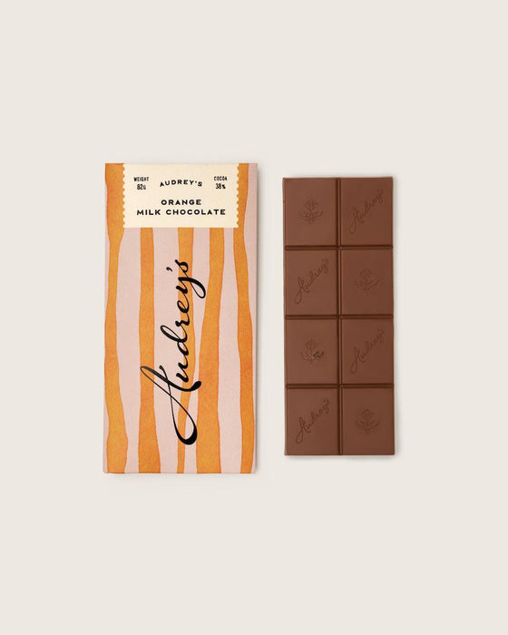 Audrey's 38% Orange Milk Chocolate Bar
