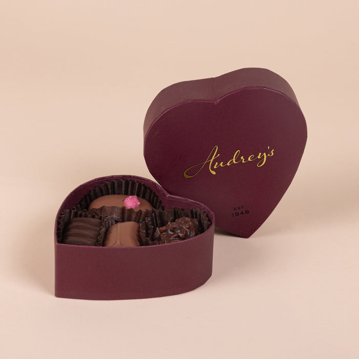 Audrey's Heart Milk & Dark Chocolate Box
