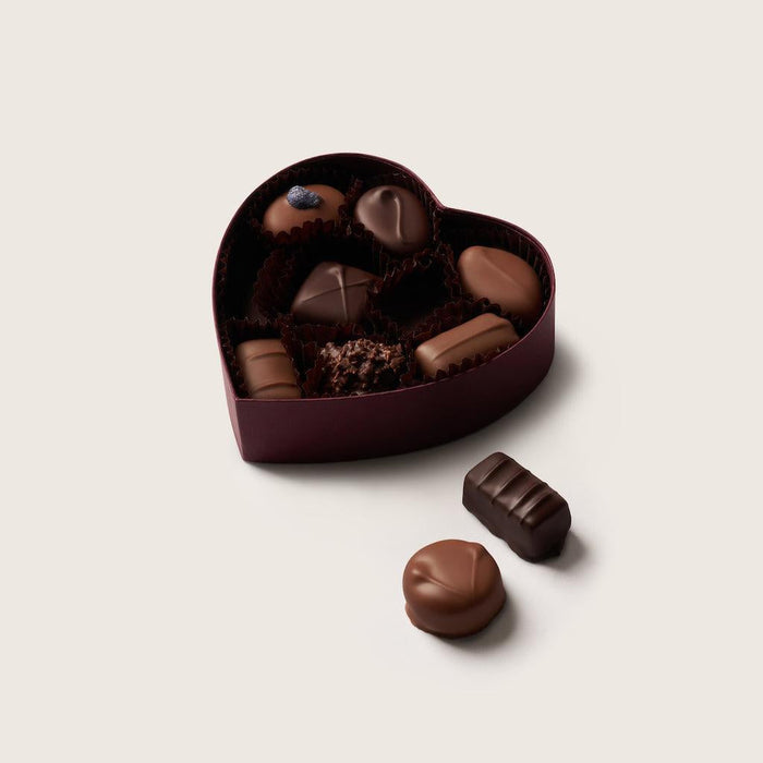 Audrey's Heart Milk & Dark Chocolate Box