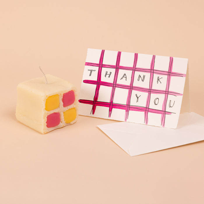 Battenberg Cake Candle