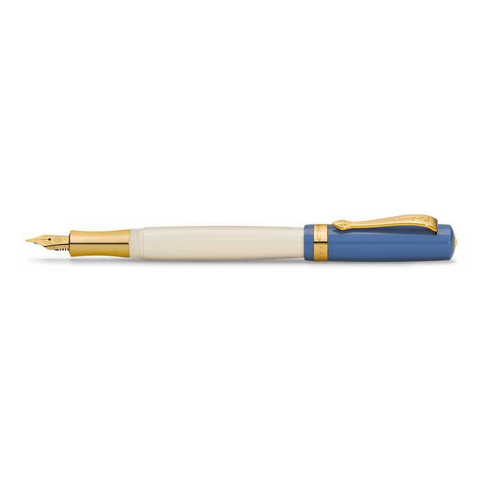 Blue & Ivory Kaweco Student 50s Retro Fountain Pen