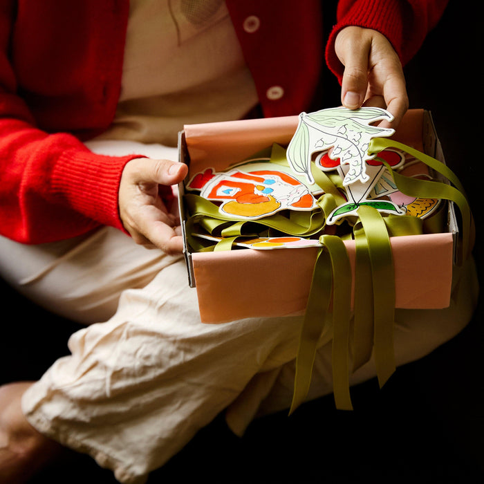 Box of Christmas Decorations