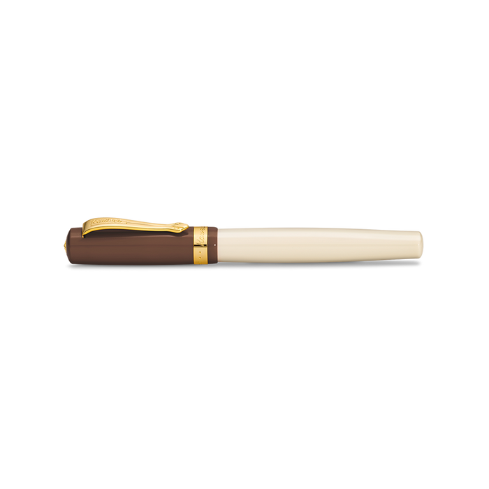 Brown & Ivory Kaweco Student 20s Retro Fountain Pen