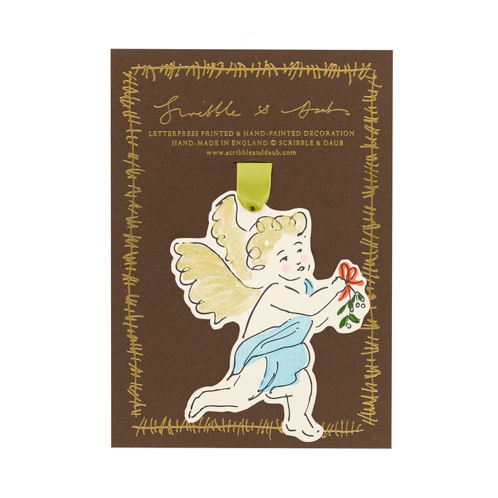 Christmas Kisses (Cherub) Decoration