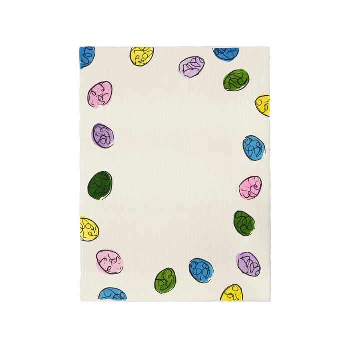 Custom Easter Menu / Invitation Card (Chocolate Eggs)