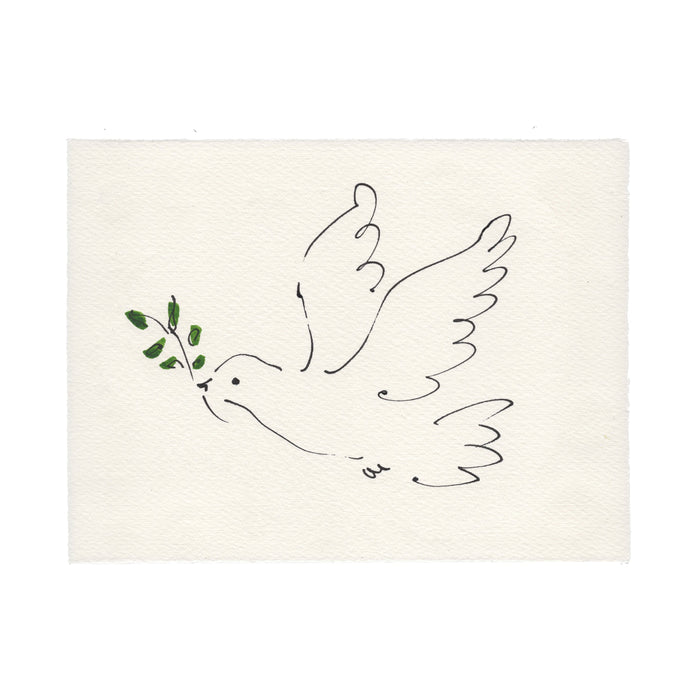 Dove Hand-Painted Print