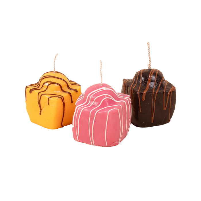 Fondant Fancy Candles