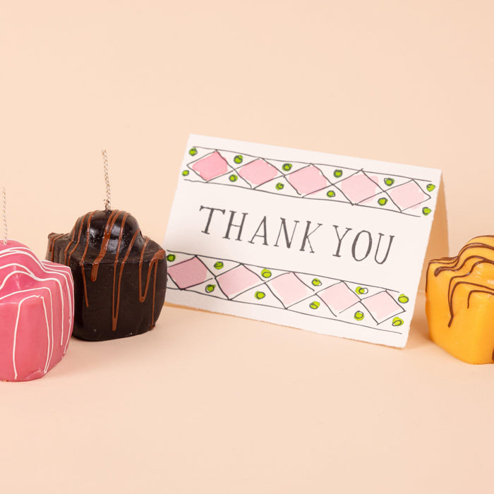 Fondant Fancy Candles