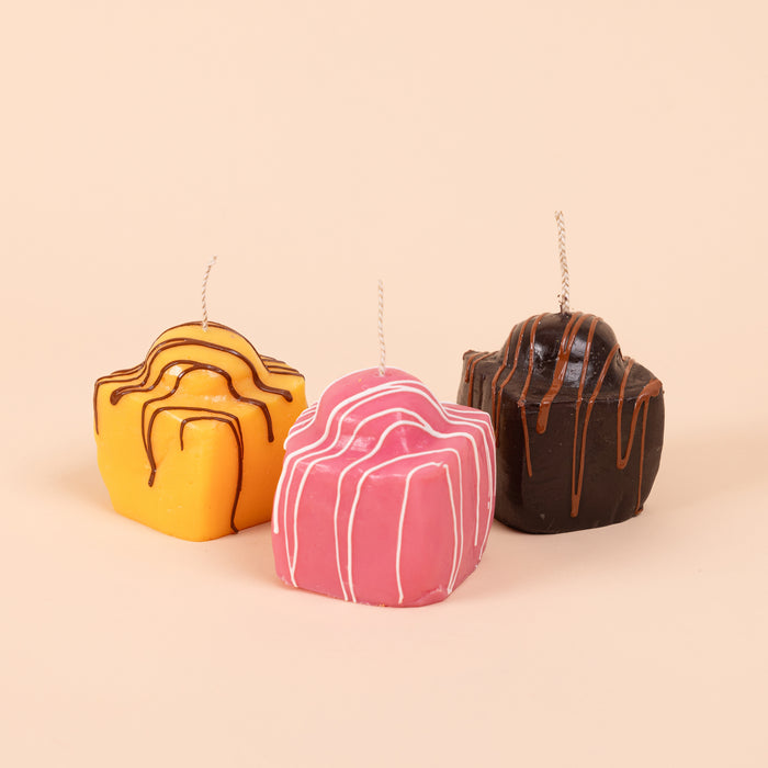 Fondant Fancy Candles