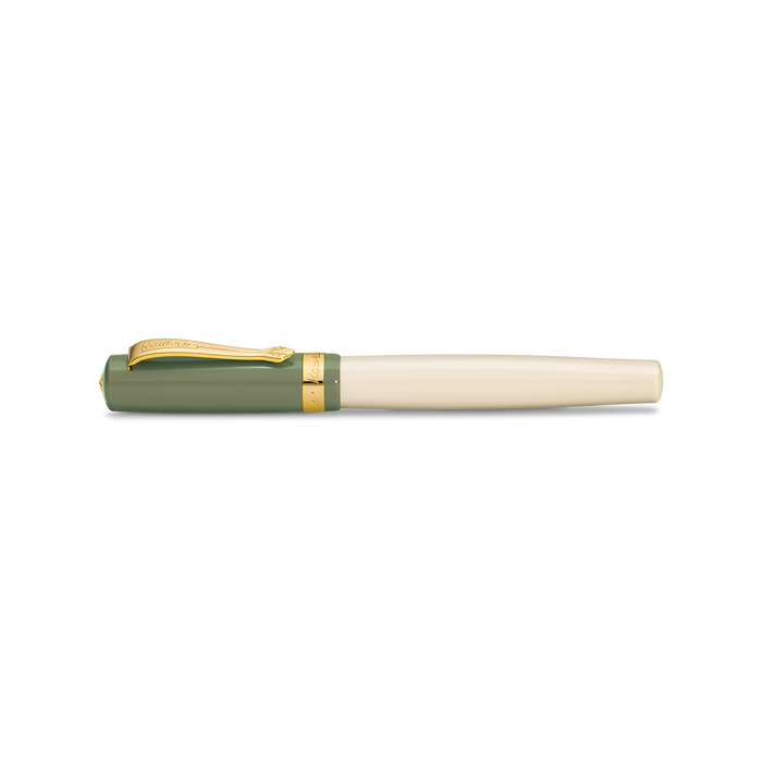 Green & Ivory Kaweco Student 60s Retro Fountain Pen