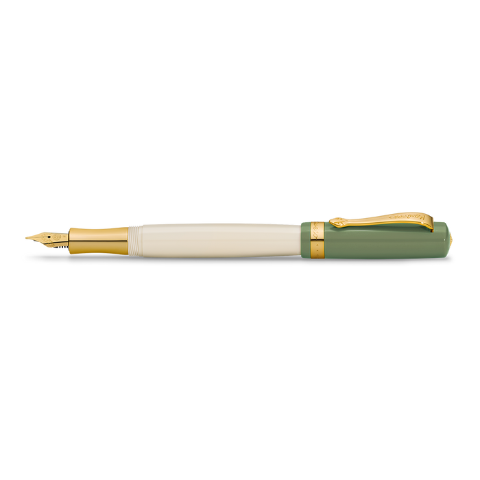 Green & Ivory Kaweco Student 60s Retro Fountain Pen