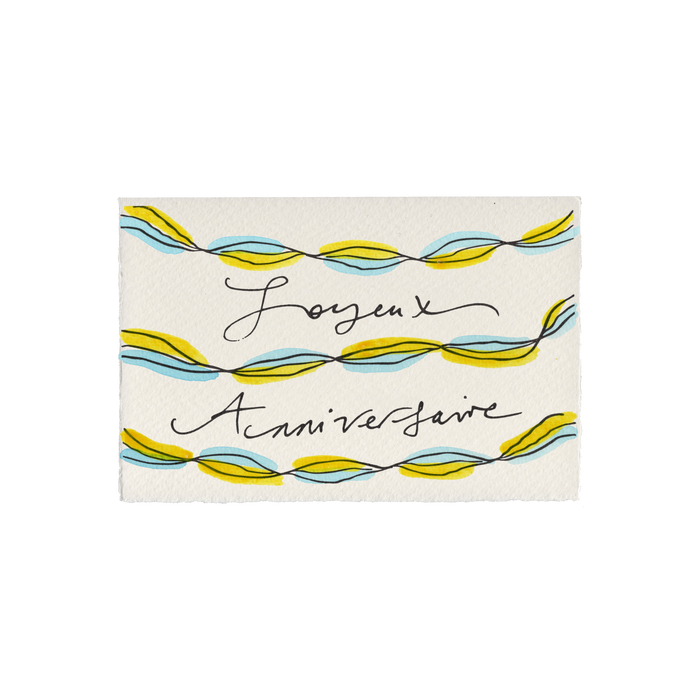 Happy Birthday Streamers Card