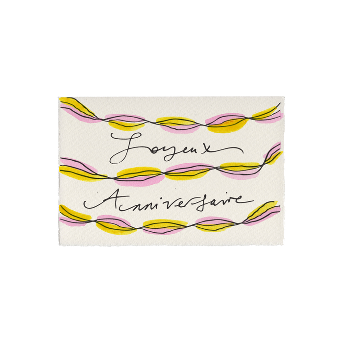 Happy Birthday Streamers Card