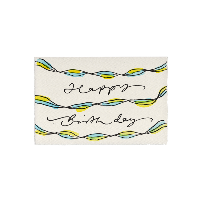 Happy Birthday Streamers Card