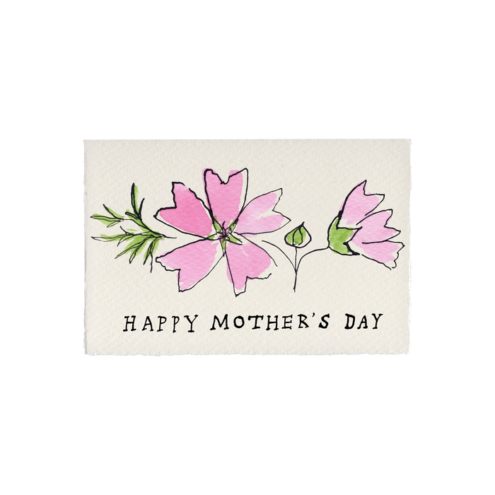 Happy Mother's Day Wildflower Card (Mallow)