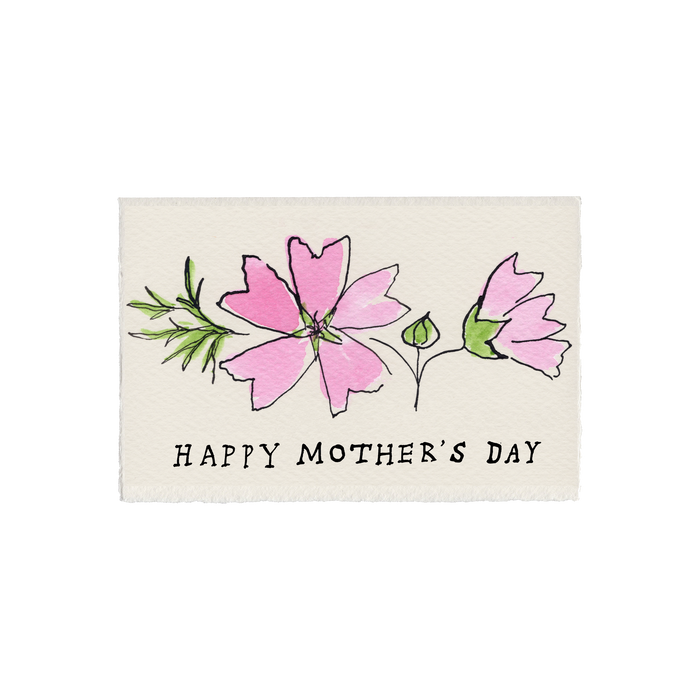 Happy Mother's Day Wildflower Card (Mallow)
