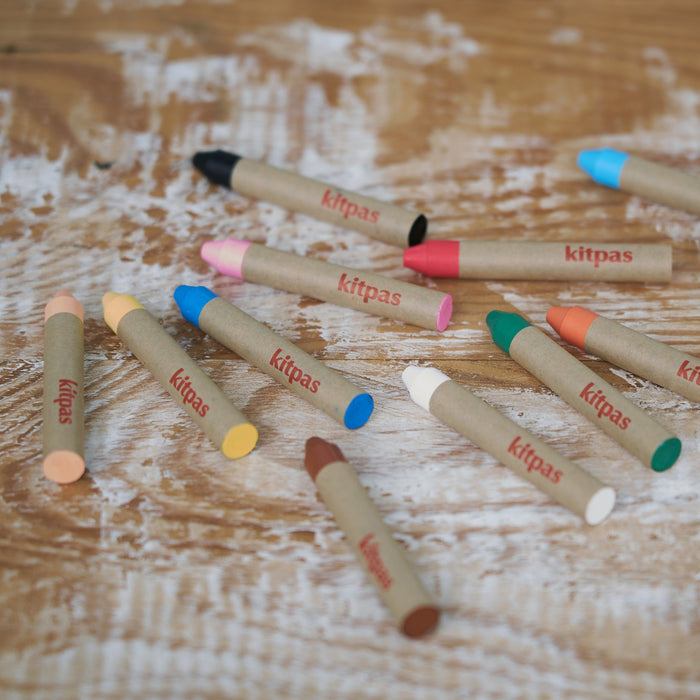 Kitpas Rice Bran Wax Crayons (Set of 24)