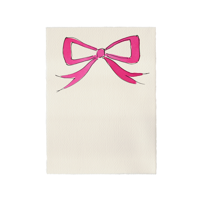 Large Menu or Invitation Card (Bow)