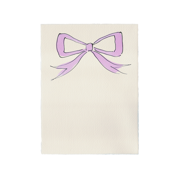 Large Menu or Invitation Card (Bow)
