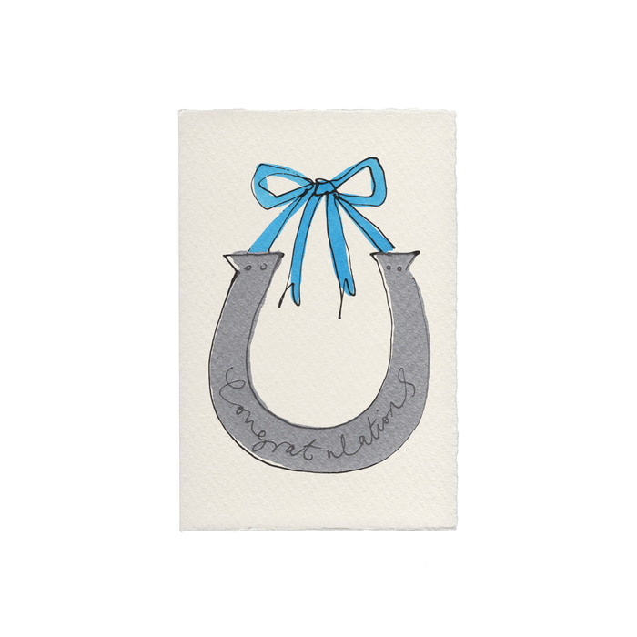 Lucky Horseshoe (Congratulations) Wedding Card