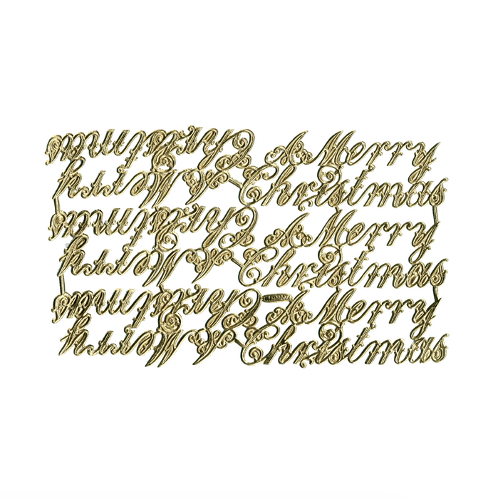 Merry Christmas (Dresden Trim Ornaments)