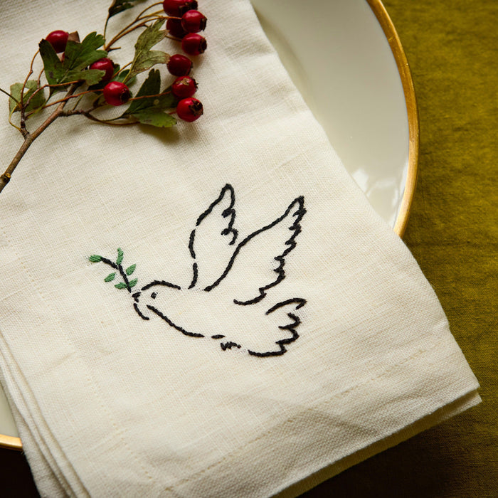 Pair of Dove Napkins
