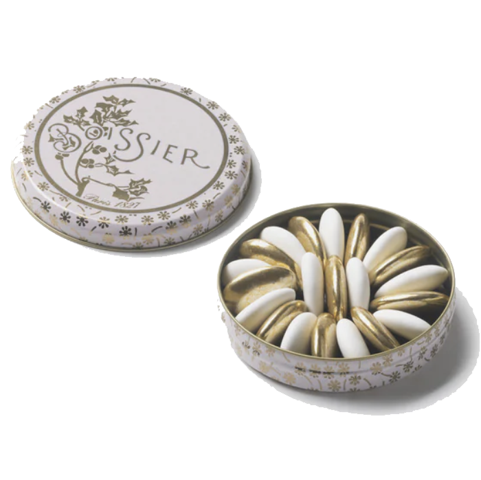 White & Gold Almond & Chocolate Dragées