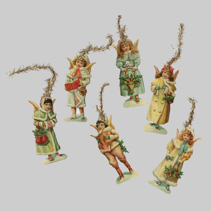 Winter Angel Tree Decorations (Set of 6)