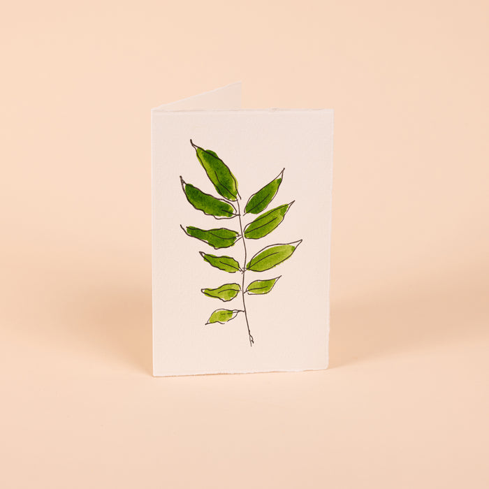 Wisteria Leaf Card