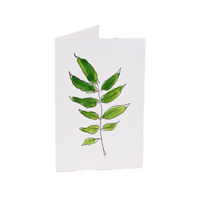 Wisteria Leaf Card