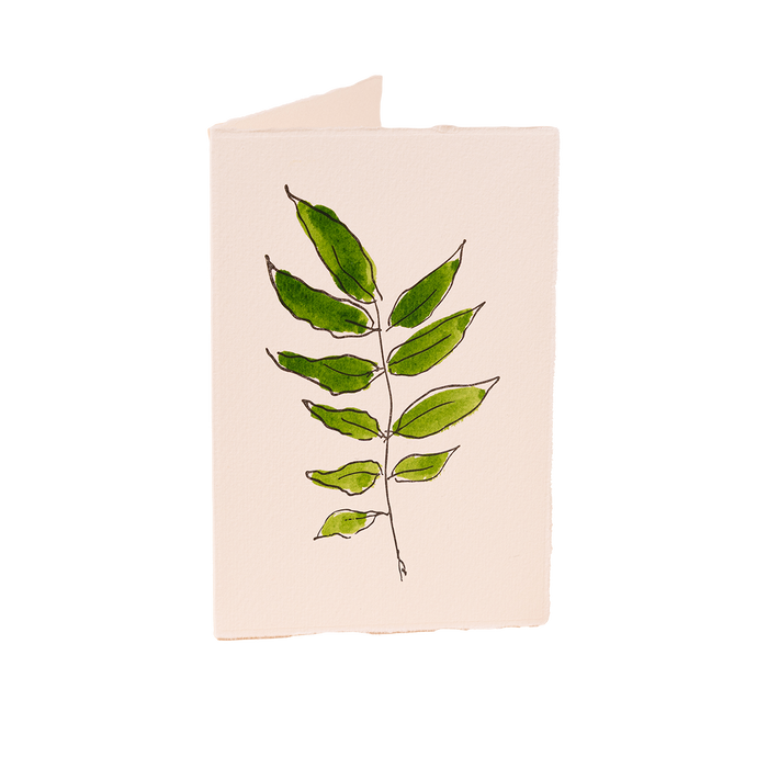Wisteria Leaf Card